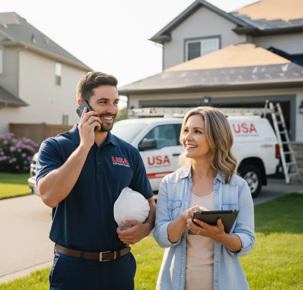 USA Roof Repair Experts customer support in Sullivan